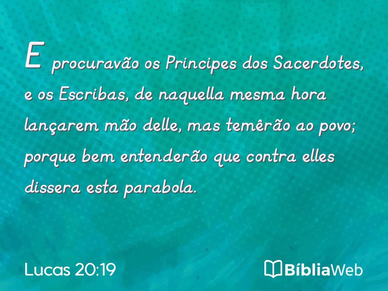 Lucas 20:19 em imagem para compartilhar