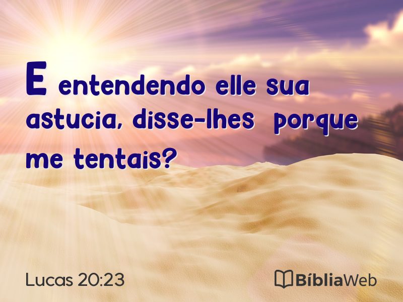 Lucas 20:23 em imagem para compartilhar