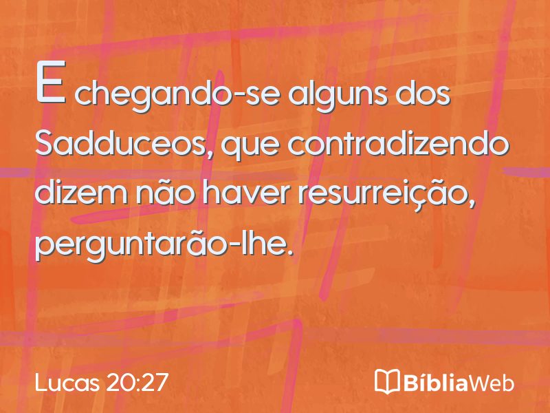 Lucas 20:27 em imagem para compartilhar