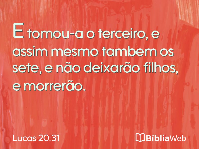 Lucas 20:31 em imagem para compartilhar