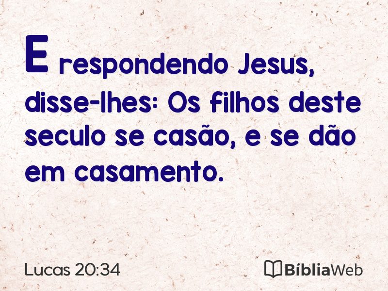 Lucas 20:34 em imagem para compartilhar