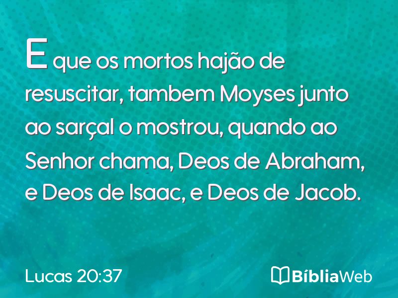 Lucas 20:37 em imagem para compartilhar