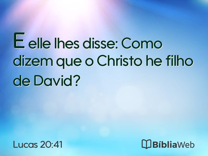 Lucas 20:41 em imagem para compartilhar