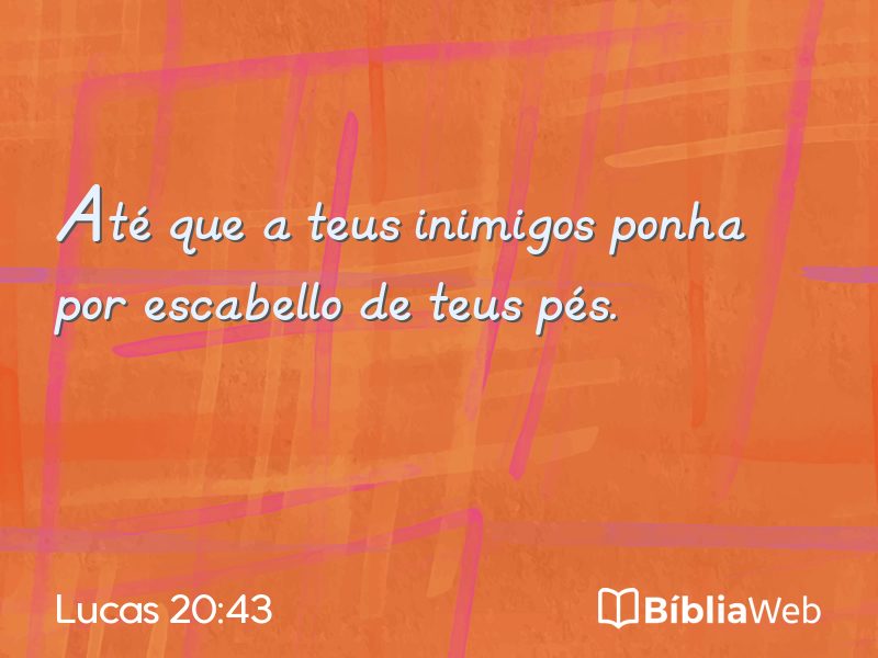 Lucas 20:43 em imagem para compartilhar