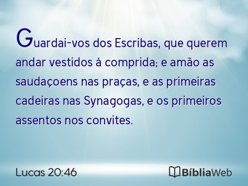 Lucas 20:46 em imagem para compartilhar