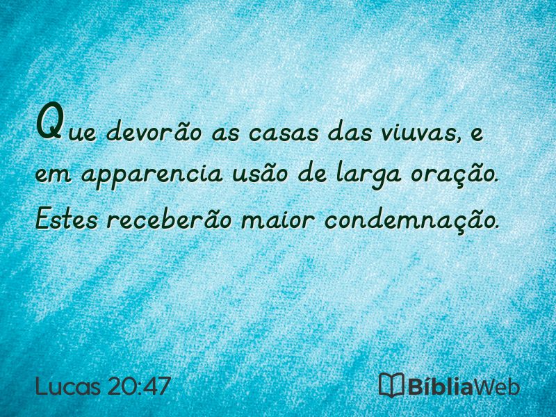 Lucas 20:47 em imagem para compartilhar