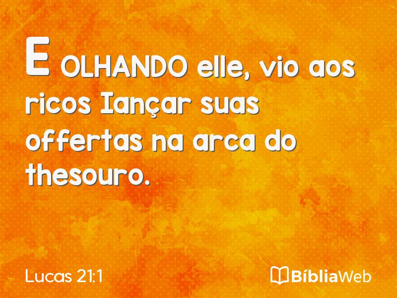 Lucas 21:1 em imagem para compartilhar