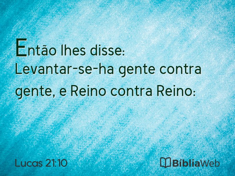 Lucas 21:10 em imagem para compartilhar