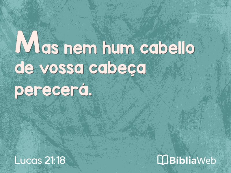 Lucas 21:18 em imagem para compartilhar
