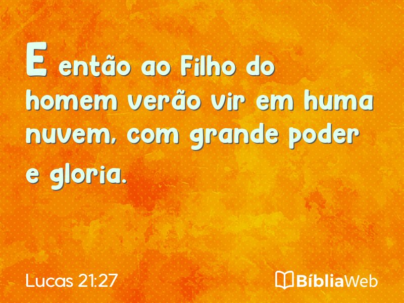 Lucas 21:27 em imagem para compartilhar