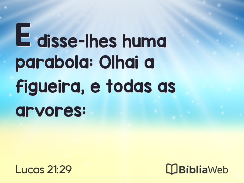 Lucas 21:29 em imagem para compartilhar