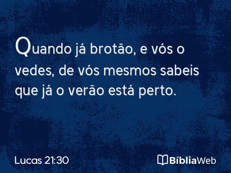 Lucas 21:30 em imagem para compartilhar