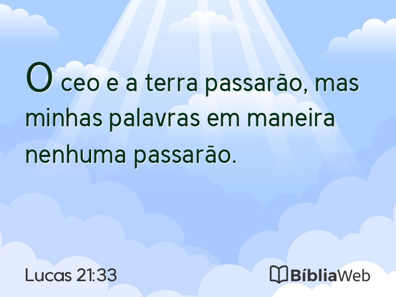 Lucas 21:33 em imagem para compartilhar