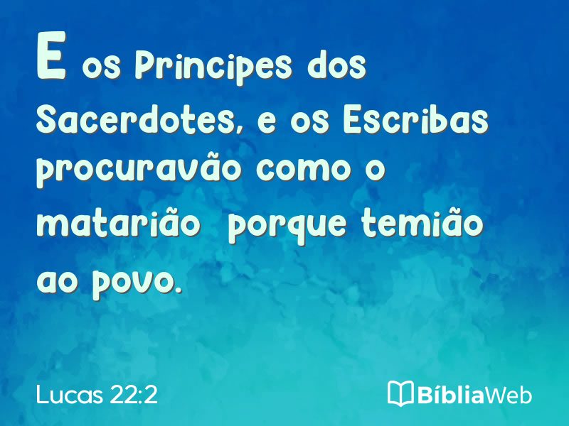 Lucas 22:2 em imagem para compartilhar