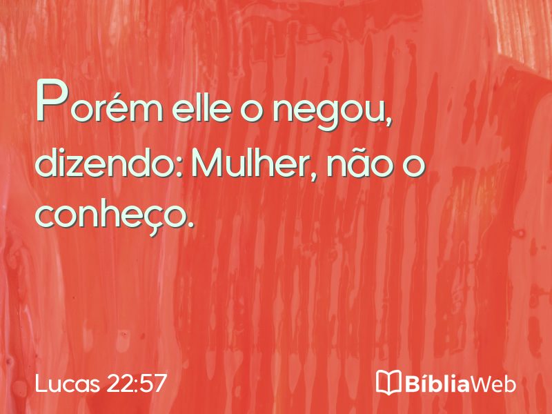 Lucas 22:57 em imagem para compartilhar
