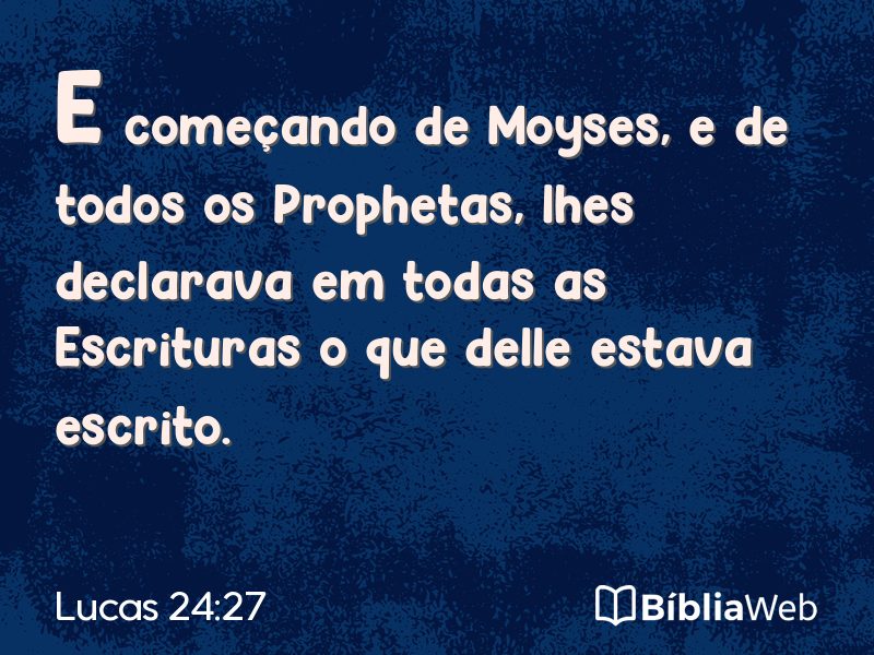 Lucas 24:27 em imagem para compartilhar