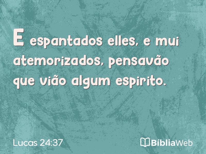 Lucas 24:37 em imagem para compartilhar
