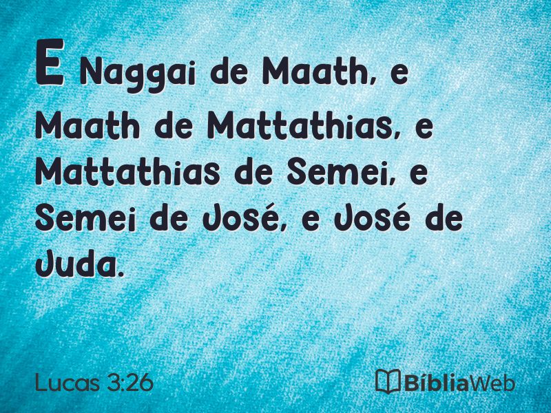 Lucas 3:26 em imagem para compartilhar