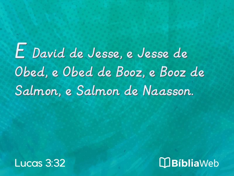 Lucas 3:32 em imagem para compartilhar