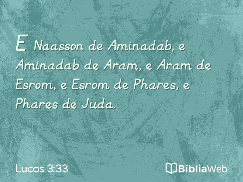 Lucas 3:33 em imagem para compartilhar