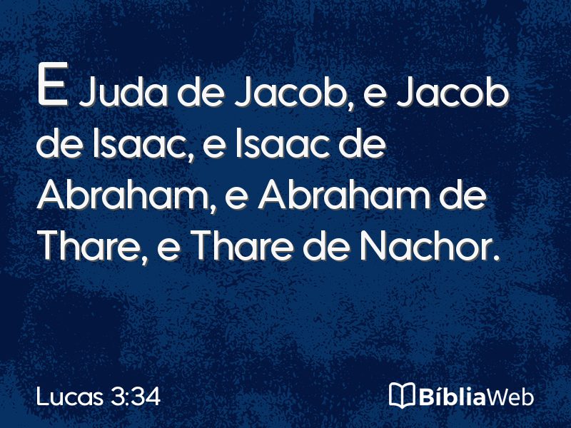 Lucas 3:34 em imagem para compartilhar