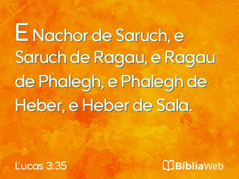 Lucas 3:35 em imagem para compartilhar