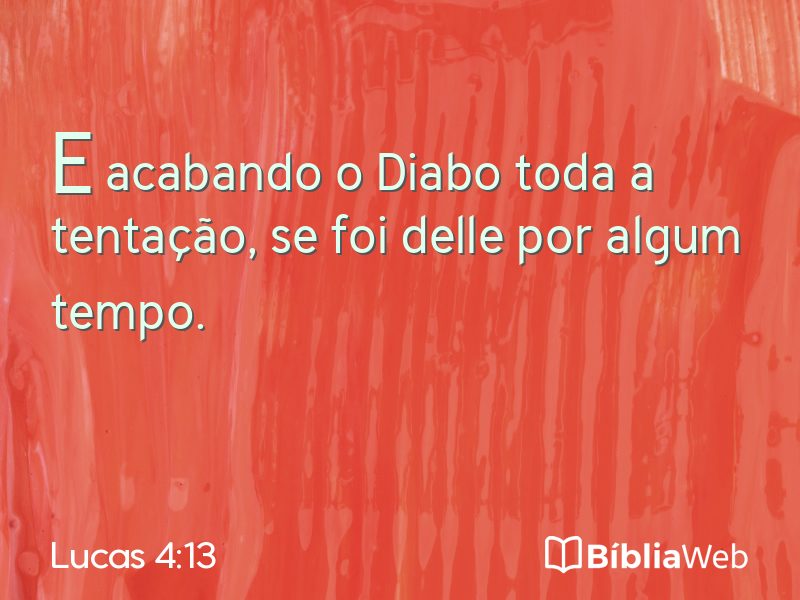Lucas 4:13 em imagem para compartilhar