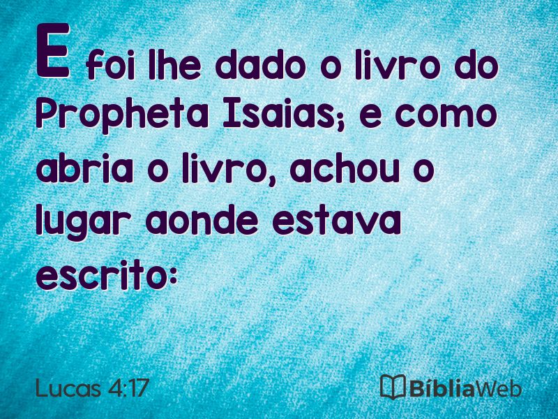 Lucas 4:17 em imagem para compartilhar