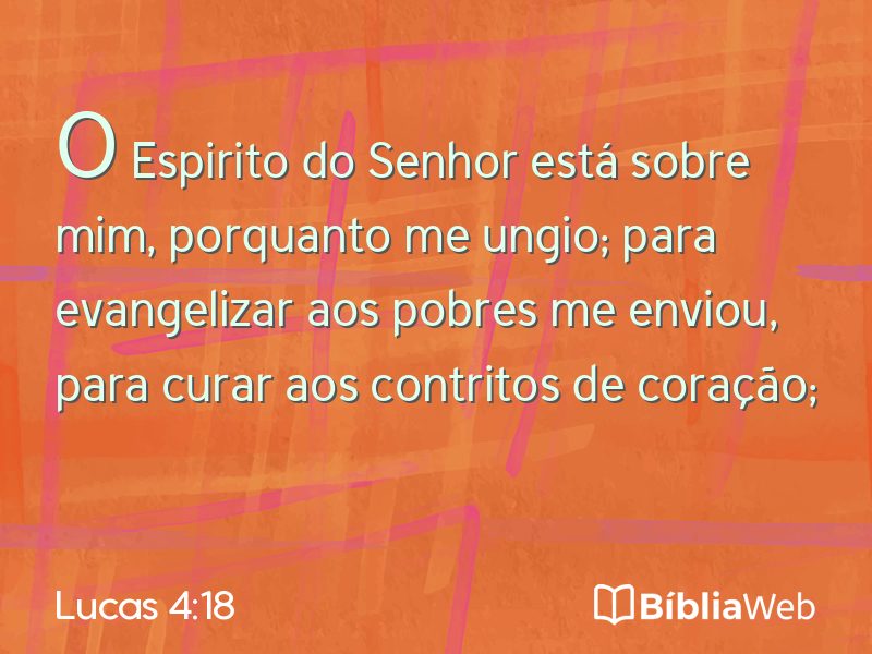 Lucas 4:18 em imagem para compartilhar