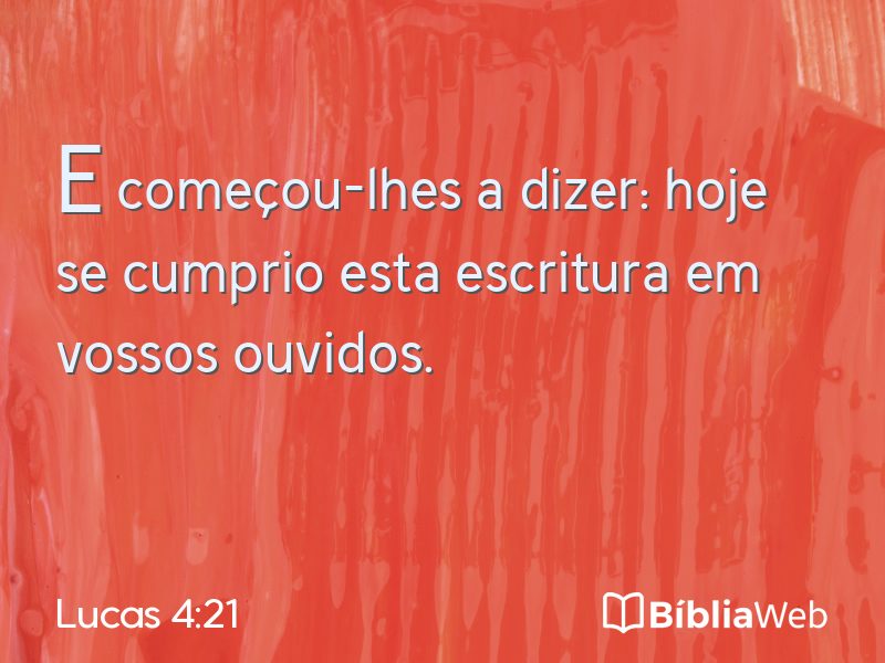 Lucas 4:21 em imagem para compartilhar