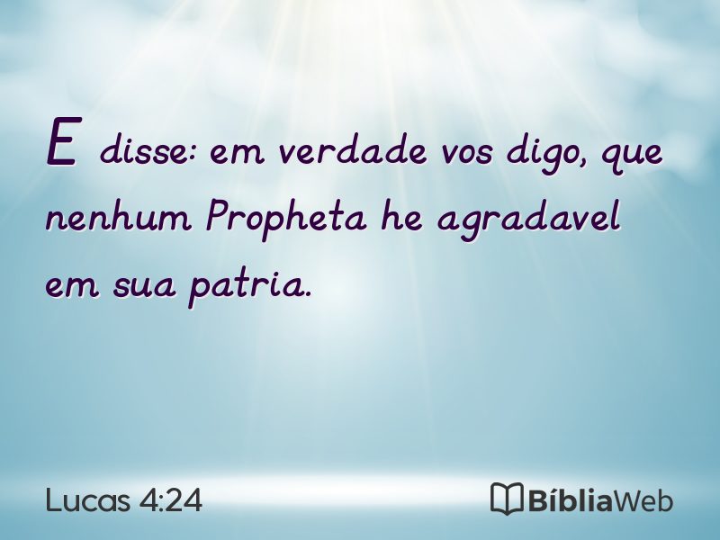Lucas 4:24 em imagem para compartilhar