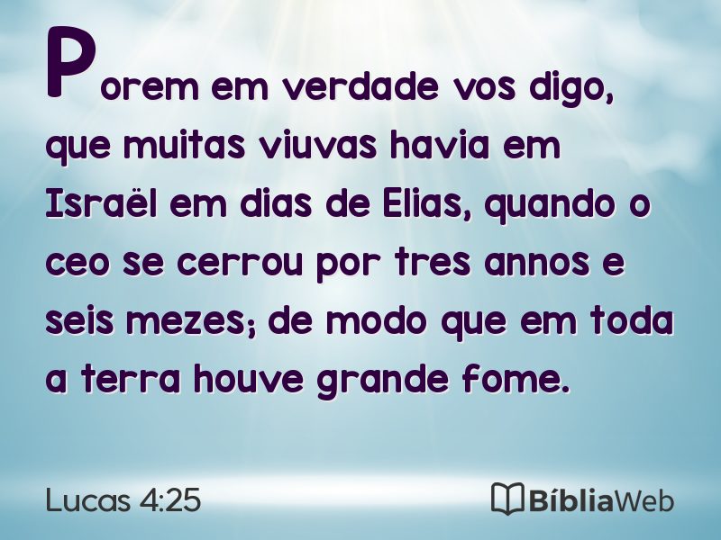 Lucas 4:25 em imagem para compartilhar