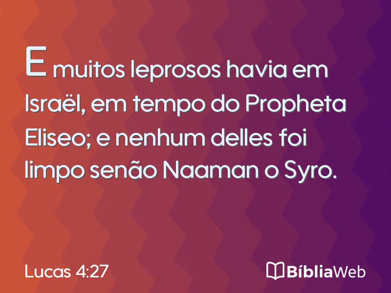 Lucas 4:27 em imagem para compartilhar