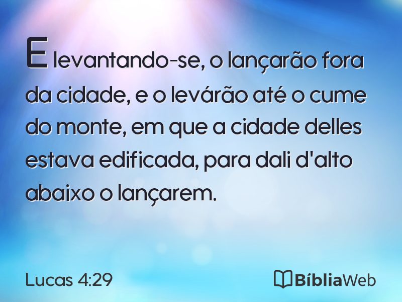 Lucas 4:29 em imagem para compartilhar