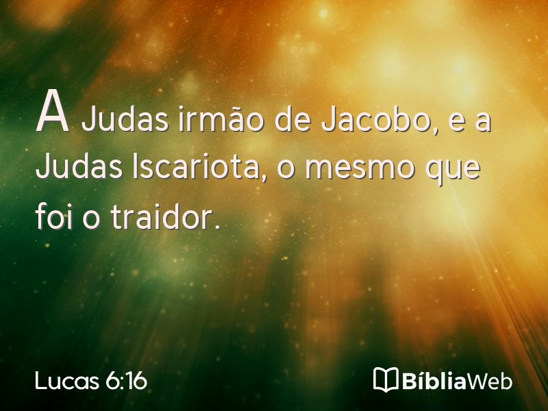 Lucas 6:16 em imagem para compartilhar