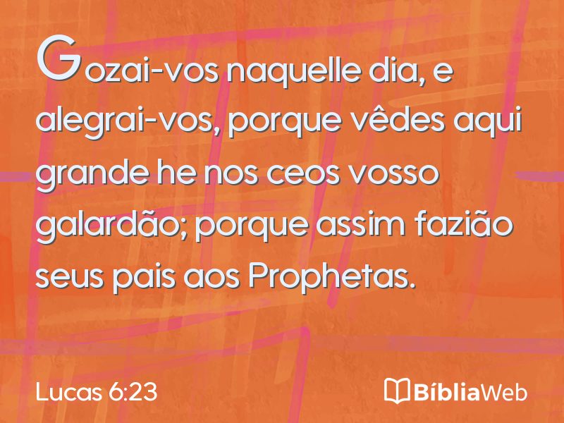 Lucas 6:23 em imagem para compartilhar