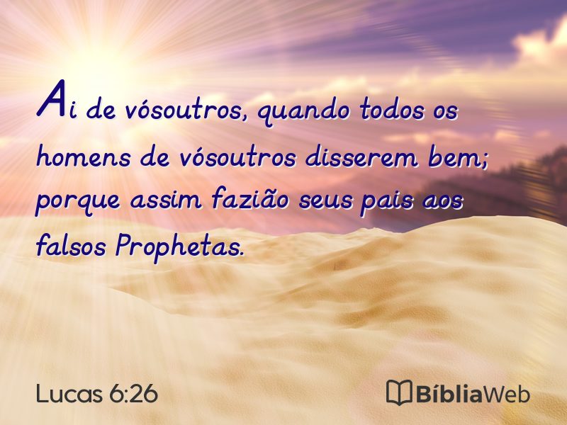 Lucas 6:26 em imagem para compartilhar