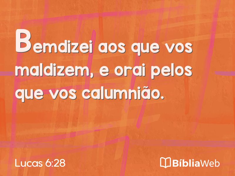 Lucas 6:28 em imagem para compartilhar