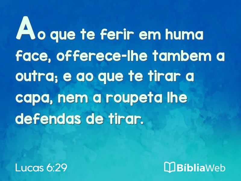 Lucas 6:29 em imagem para compartilhar