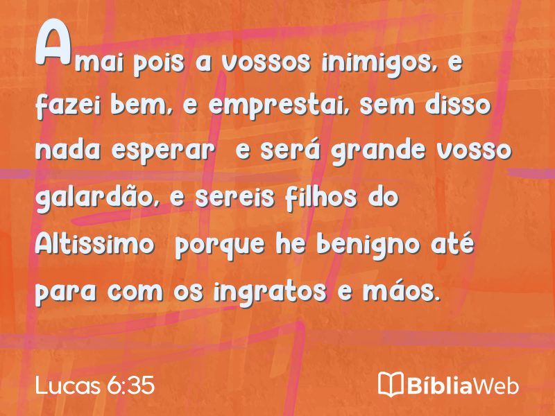 Lucas 6:35 em imagem para compartilhar