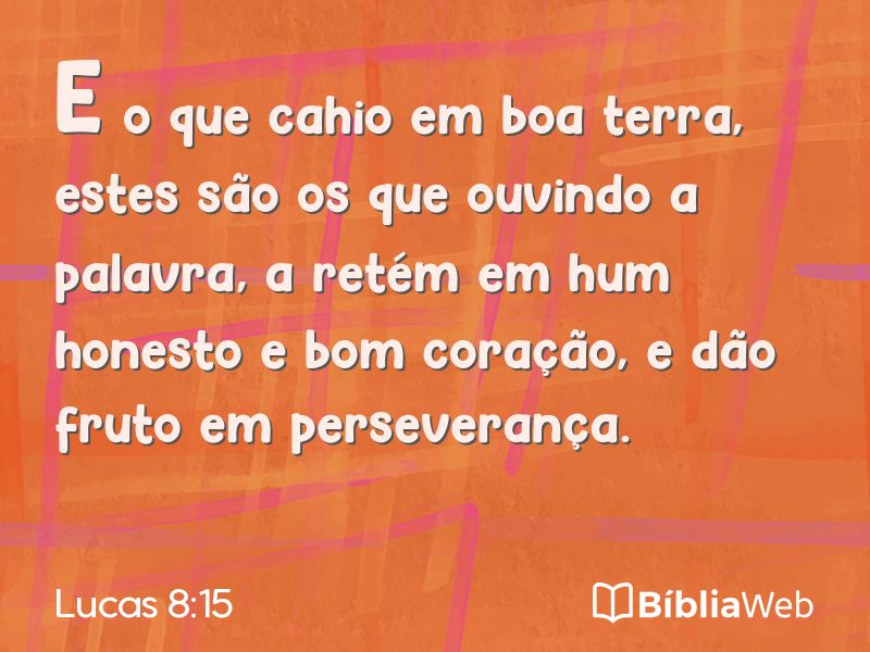 Lucas 8:15 em imagem para compartilhar