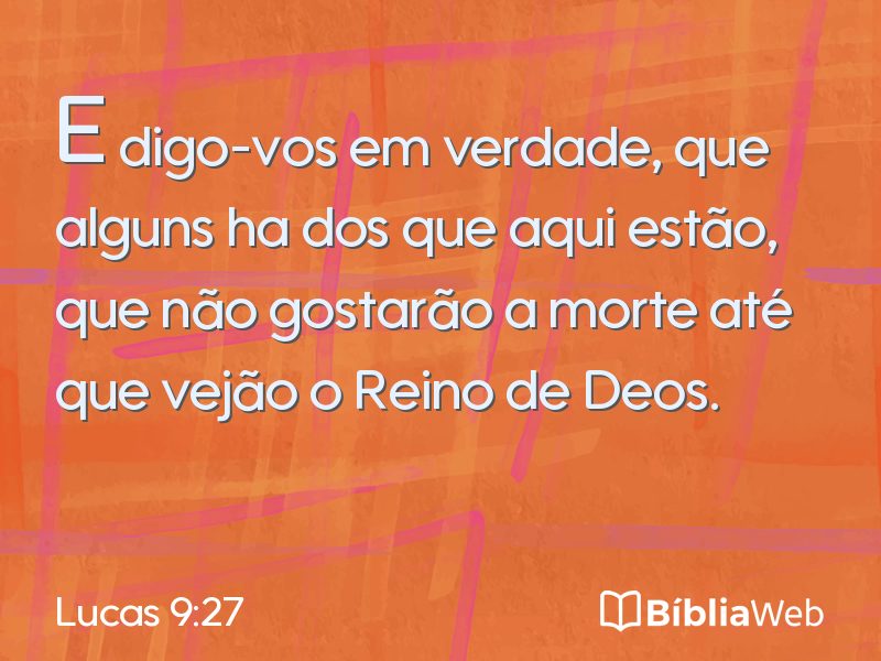 Lucas 9:27 em imagem para compartilhar