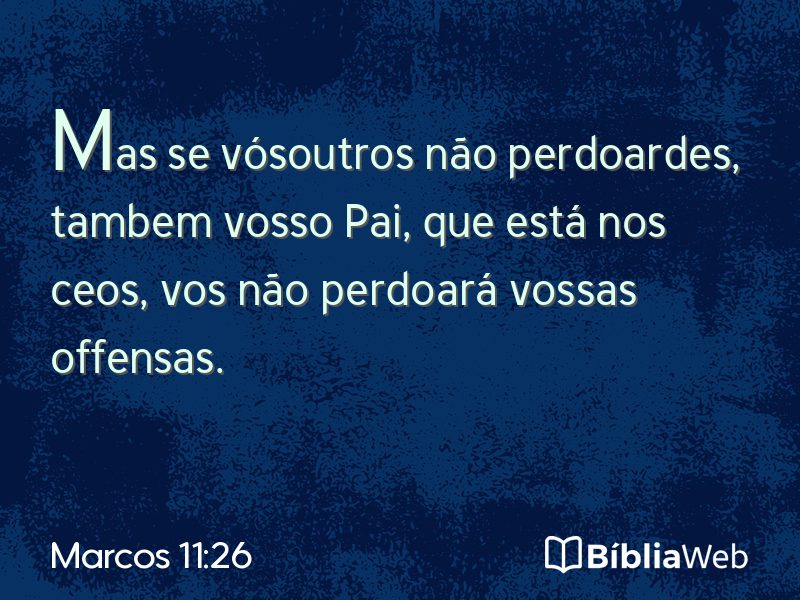Marcos 11:26 em imagem para compartilhar
