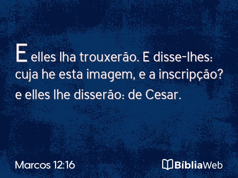 Marcos 12:16 em imagem para compartilhar