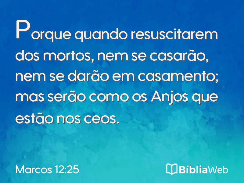 Marcos 12:25 em imagem para compartilhar