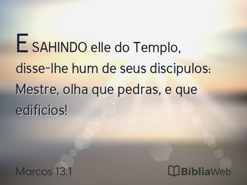 Marcos 13:1 em imagem para compartilhar