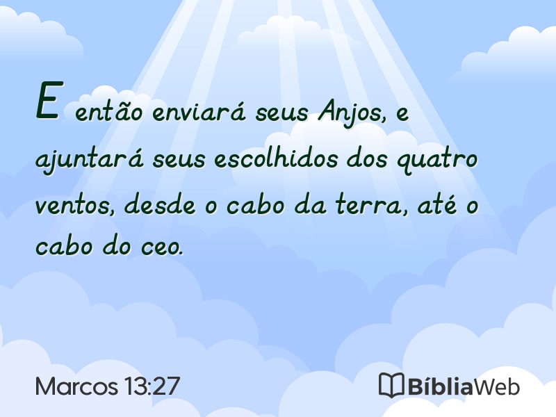 Marcos 13:27 em imagem para compartilhar