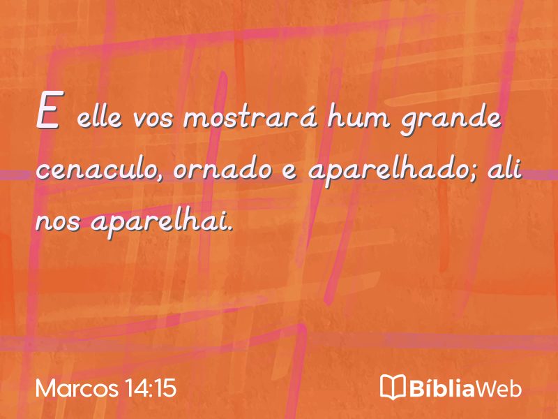 Marcos 14:15 em imagem para compartilhar