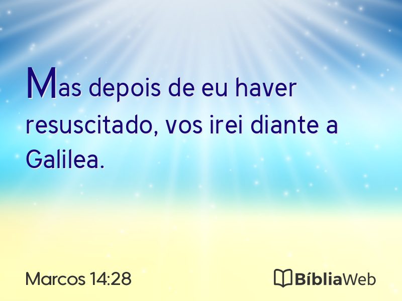 Marcos 14:28 em imagem para compartilhar