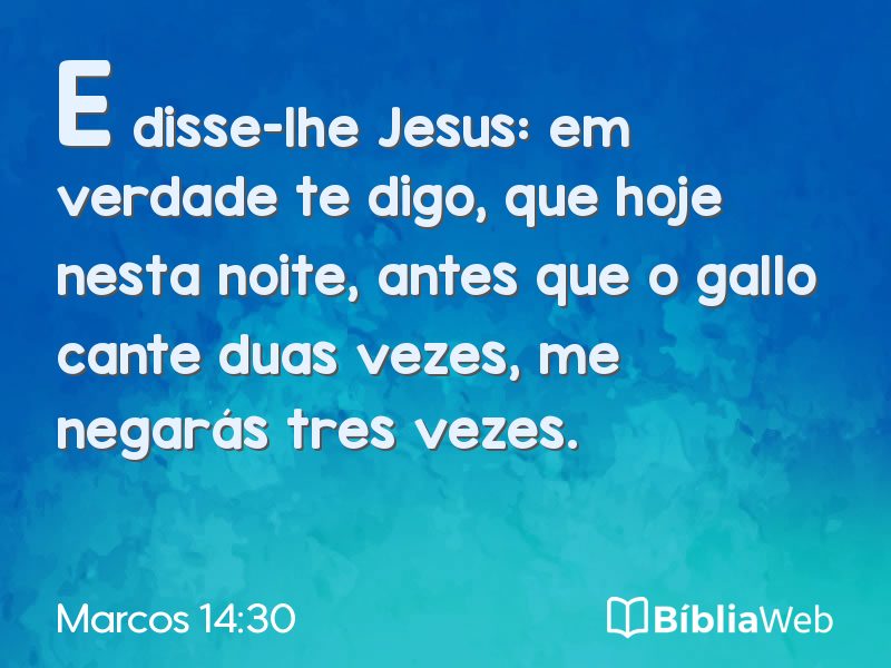 Marcos 14:30 em imagem para compartilhar